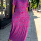 👗【M-3XL】2024 Fashionable plus-size print dress