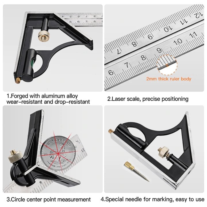 🔥Last Day Sale 50%🔥Multifunctional Combination of Movable Angle Ruler Set