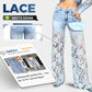 🔥Last Day 50% OFF🔥Fashion Lace Patchwork Denim Jeans