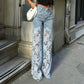 🔥Last Day 50% OFF🔥Fashion Lace Patchwork Denim Jeans