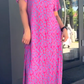 👗【M-3XL】2024 Fashionable plus-size print dress