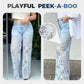 🔥Last Day 50% OFF🔥Fashion Lace Patchwork Denim Jeans