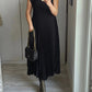 🔥Sleeveless pleated simple solid colour dress