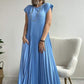 🔥Sleeveless pleated simple solid colour dress