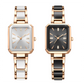🌸Limited time 48% OFF✨⌚Couple's Fashion Rectangular Quartz Watch