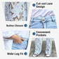 🔥Last Day 50% OFF🔥Fashion Lace Patchwork Denim Jeans