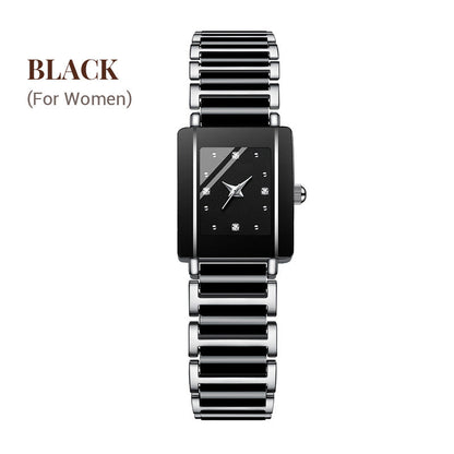 🔥2025 New🔥Fashion Ceramic Square Quartz Watch