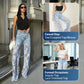 🔥Last Day 50% OFF🔥Fashion Lace Patchwork Denim Jeans