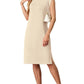 💕Limited Sale 50% OFF💕Women Round Neck Loose Split Wrinkle-Free Midi Dress with Pockets