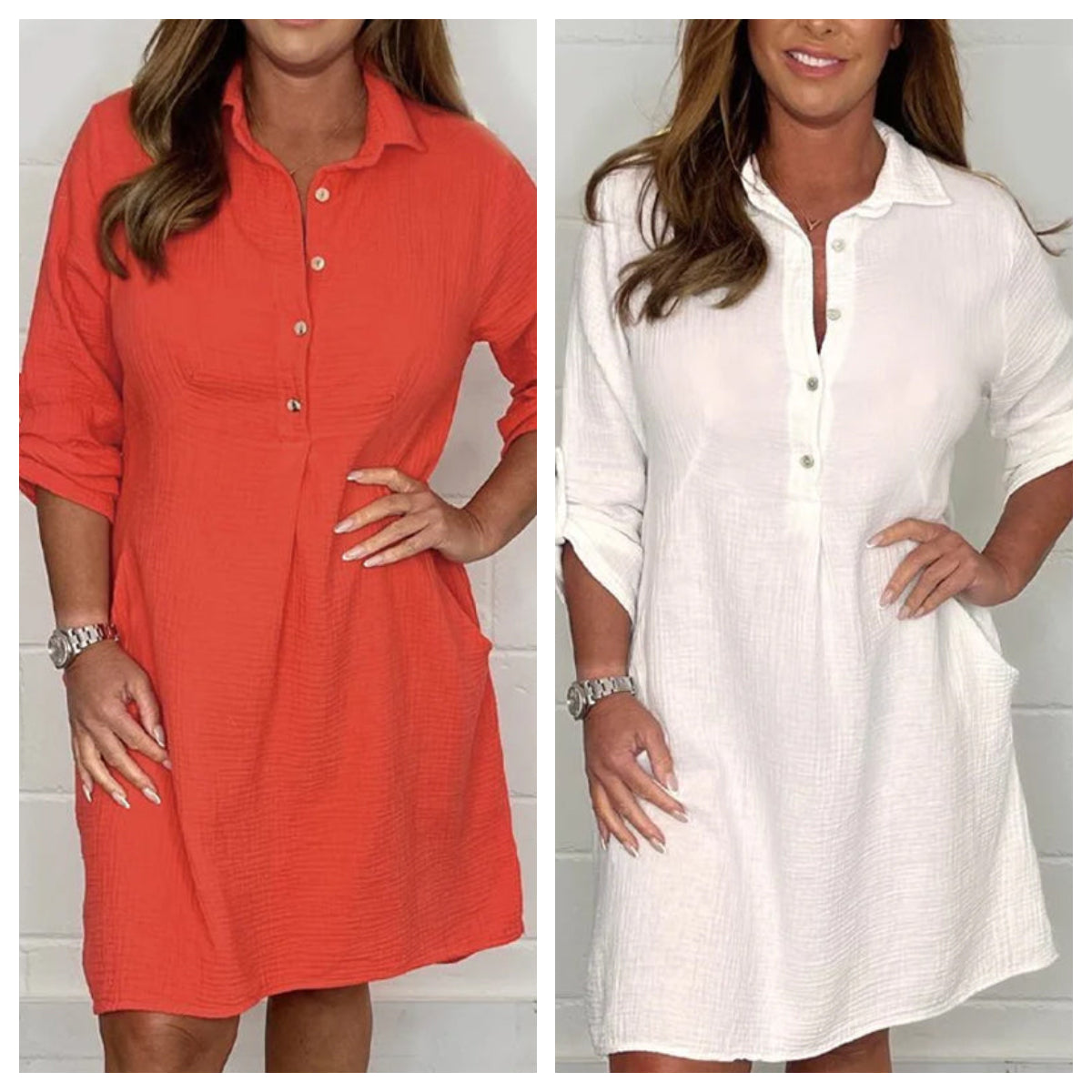 💝Women’s Summer Plus Size Shirt Dress