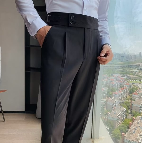 🎁Limited time 50% OFF⏳Men's Solid Color Straight Casual Trousers