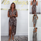 🌸Summer Specials🌸 Woman’s Sexy Deep V-Neck Leopard Dress