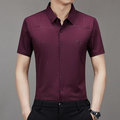 🎁Hot Sale 70% OFF⏳🧊Men's Ice Silk Business Shirt