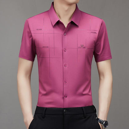 🎁Hot Sale 70% OFF⏳🧊Men's Ice Silk Business Shirt