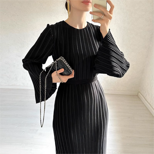 🔥Last Day Sale 50% OFF🔥New Elegant Flare Sleeves Dress - Timeless & Flattering