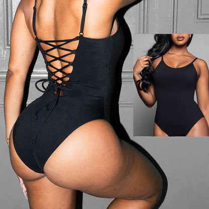 Women’s Plus Size Gathered Butt Lifting Bodysuit Shapewear