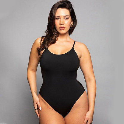 Women’s Plus Size Gathered Butt Lifting Bodysuit Shapewear