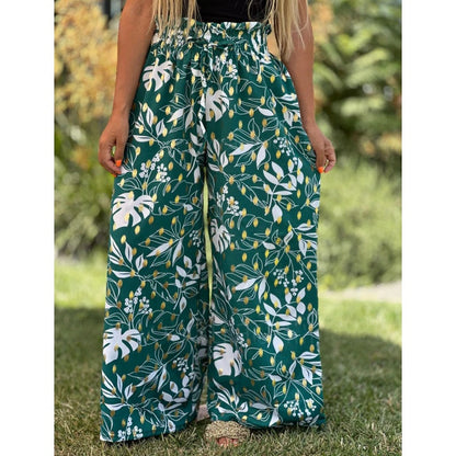 Women's Printed Wide Leg Pants