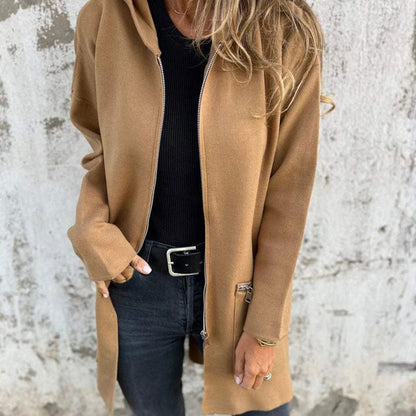 Women's Casual Zippered Coat