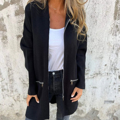 Women's Casual Zippered Coat