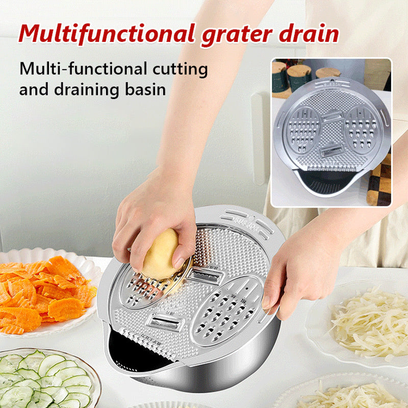 Multi-function Stainless Steel Cutting & Drainage Basket