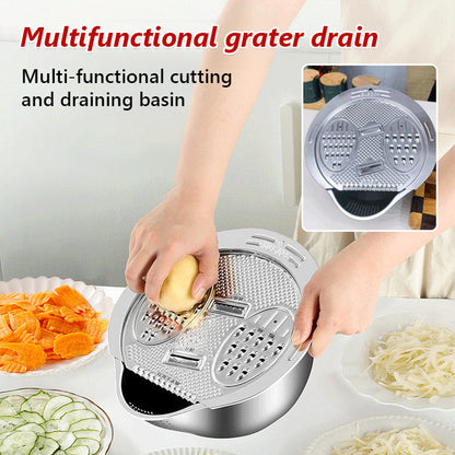 Multi-function Stainless Steel Cutting & Drainage Basket