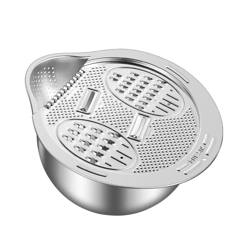 Multi-function Stainless Steel Cutting & Drainage Basket