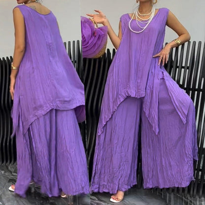 Women's Fashion Purple 2-Piece Set