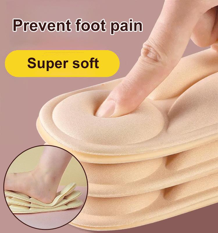 5D ultra-soft, thickened, breathable insole