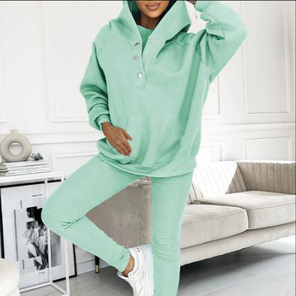 Hooded Casual and Comfortable Sweatshirt Suit