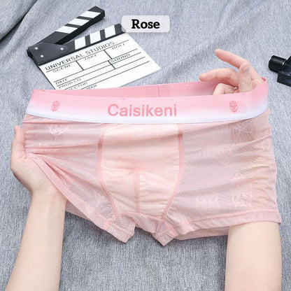 Men's Cooling Breathable Elastic Waistband Boxer Briefs