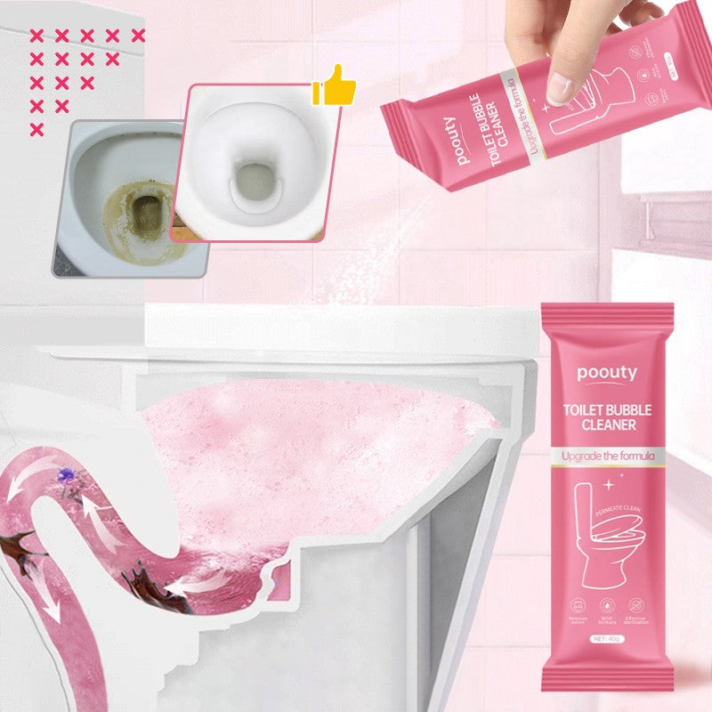 Pink Quick Foaming Toilet Bowl Cleaner - Powder Packs