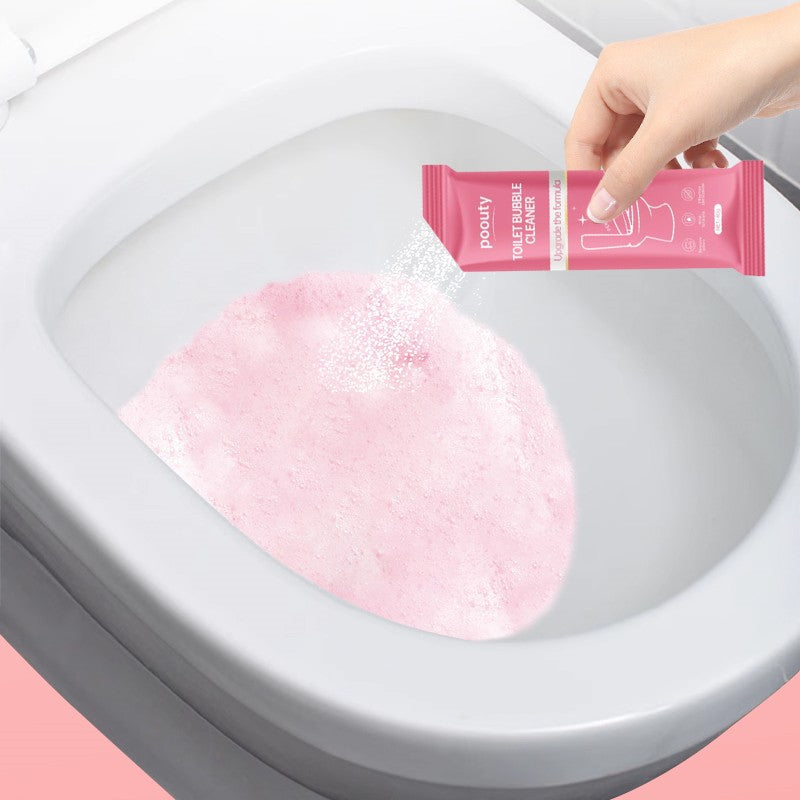 Pink Quick Foaming Toilet Bowl Cleaner - Powder Packs