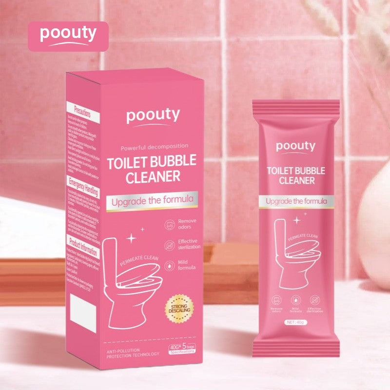 Pink Quick Foaming Toilet Bowl Cleaner - Powder Packs