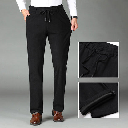 Nice Gift! Men's Thickened Elastic Waist Corduroy Pants