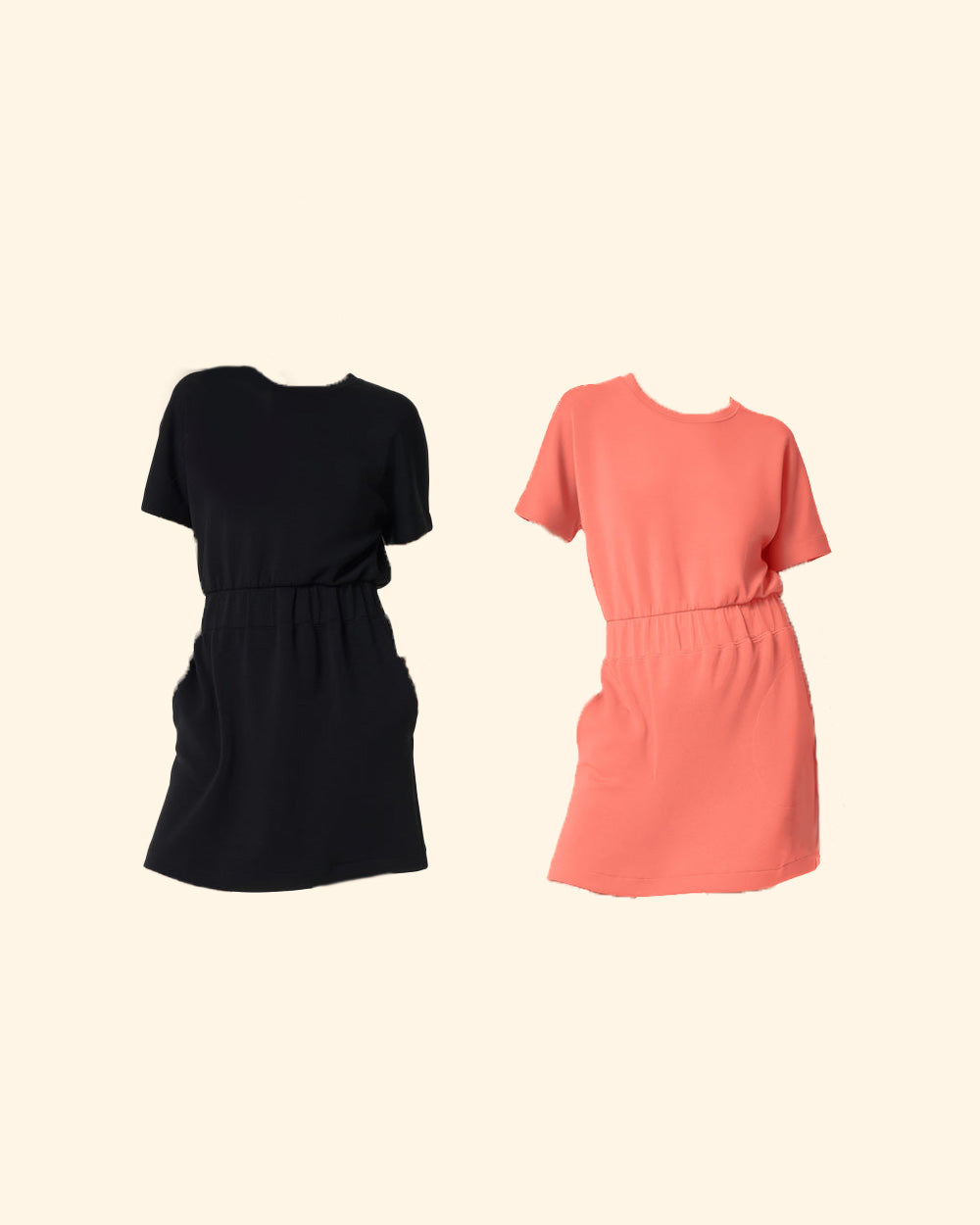 Casual Elastic-Waist T-Shirt Dress👗BUY 2 SAVE 10%