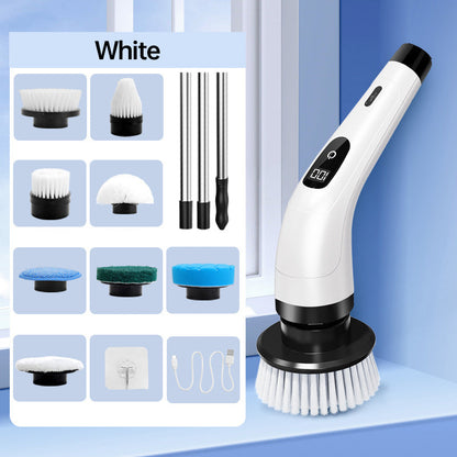 8-in-1 Electric Cleaning Brush Set for Home Use