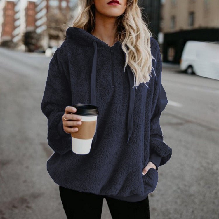 Fashion Warm Casual Loose Hooded Sweatshirt