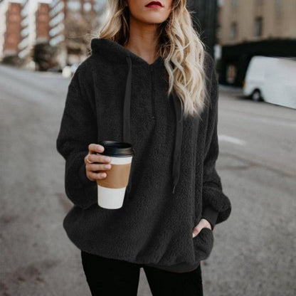 Fashion Warm Casual Loose Hooded Sweatshirt