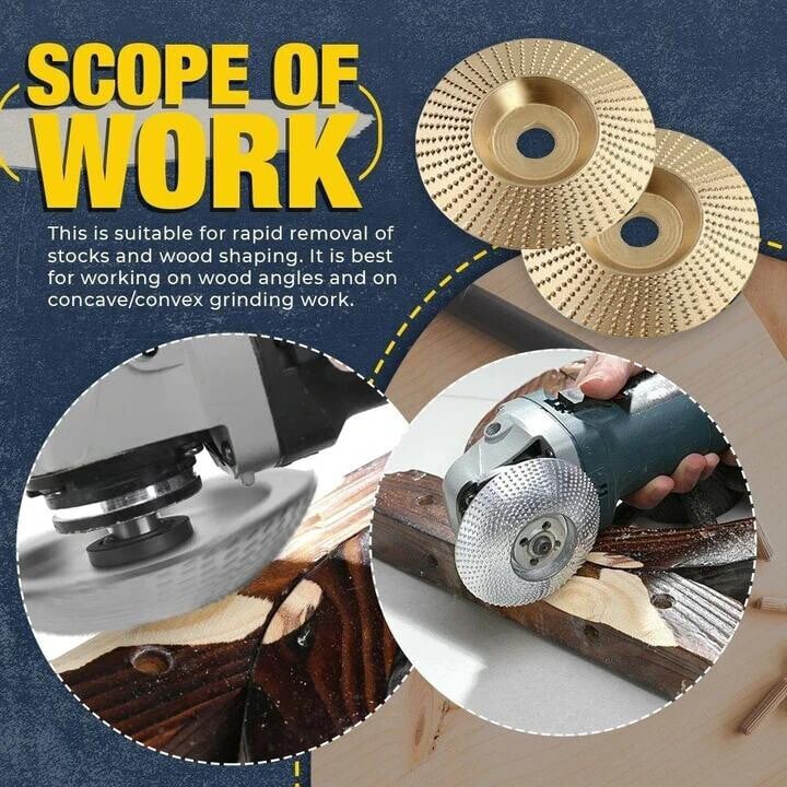 Premium Wood Carving Disc for Angle Grinder