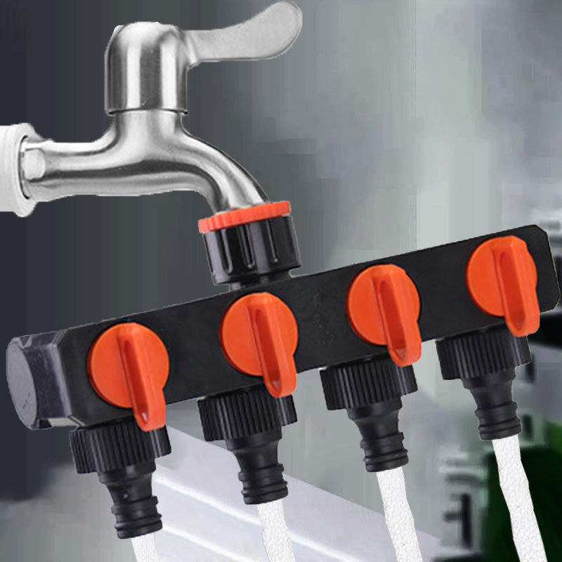 4 Way Plastic Connector Garden Hose Pipe Splitter