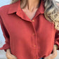 🔥HOT SALE 50% OFF💕Women's Elegant Solid Color Button-Up Shirt