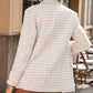Plaid Tweed Blazer Jacket for Women