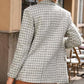 Plaid Tweed Blazer Jacket for Women