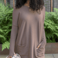 💥HOT SALE 49% OFF💥LONG SLEEVE THUMBHOLE SWEATER POCKET TUNIC