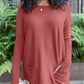 💥HOT SALE 49% OFF💥LONG SLEEVE THUMBHOLE SWEATER POCKET TUNIC