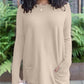 💥HOT SALE 49% OFF💥LONG SLEEVE THUMBHOLE SWEATER POCKET TUNIC