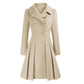 Women's A-line Slim Long Tweed Coat