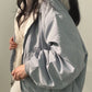 Reversible Oversize Fleece Hooded Jacket