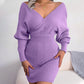 🎅Xmas Sales - 60% OFF🎄Sexy Knit Mini Dress with Batwing Long Sleeves